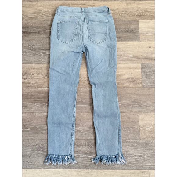 Free People Great Heights Frayed Hem Skinny Jeans 28 - Picture 3 of 3